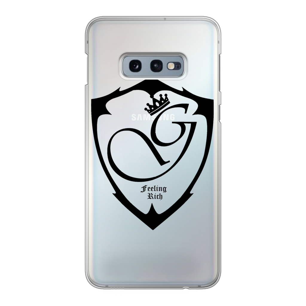 Feeling rich Back Printed Transparent Hard Phone Case