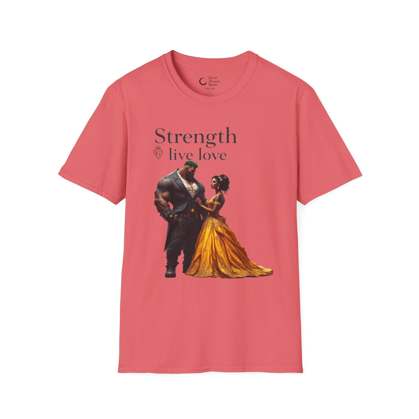 Strength Live Love by G.A.Gorganin Unisex Softstyle T-Shirt - Inspirational Graphic Tee