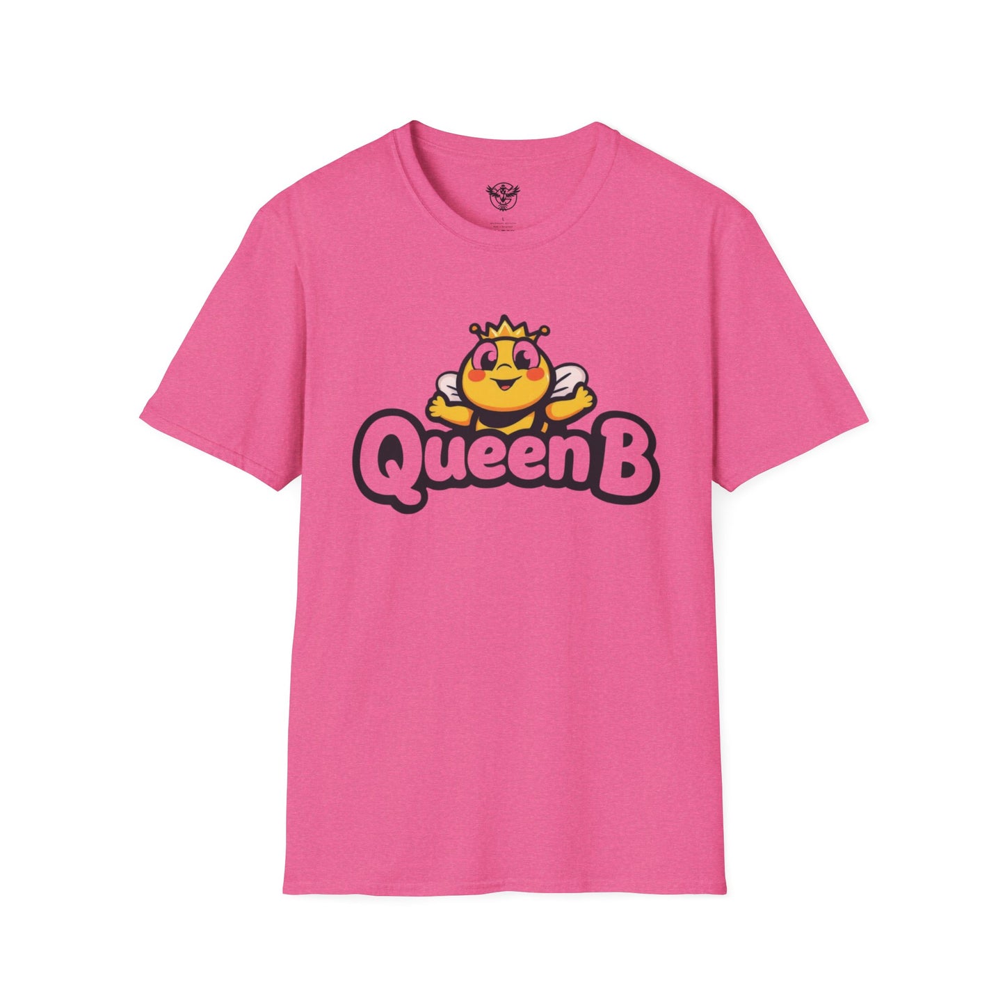 Queen B Unisex Softstyle T-Shirt - Fun and Bright Graphic Tee for Bee Lovers