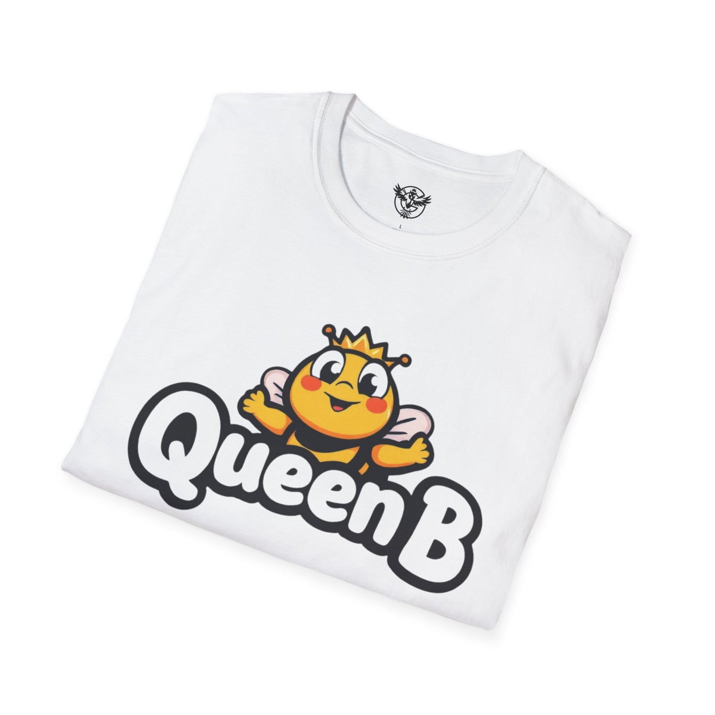 Queen B Unisex Softstyle T-Shirt - Fun and Bright Graphic Tee for Bee Lovers