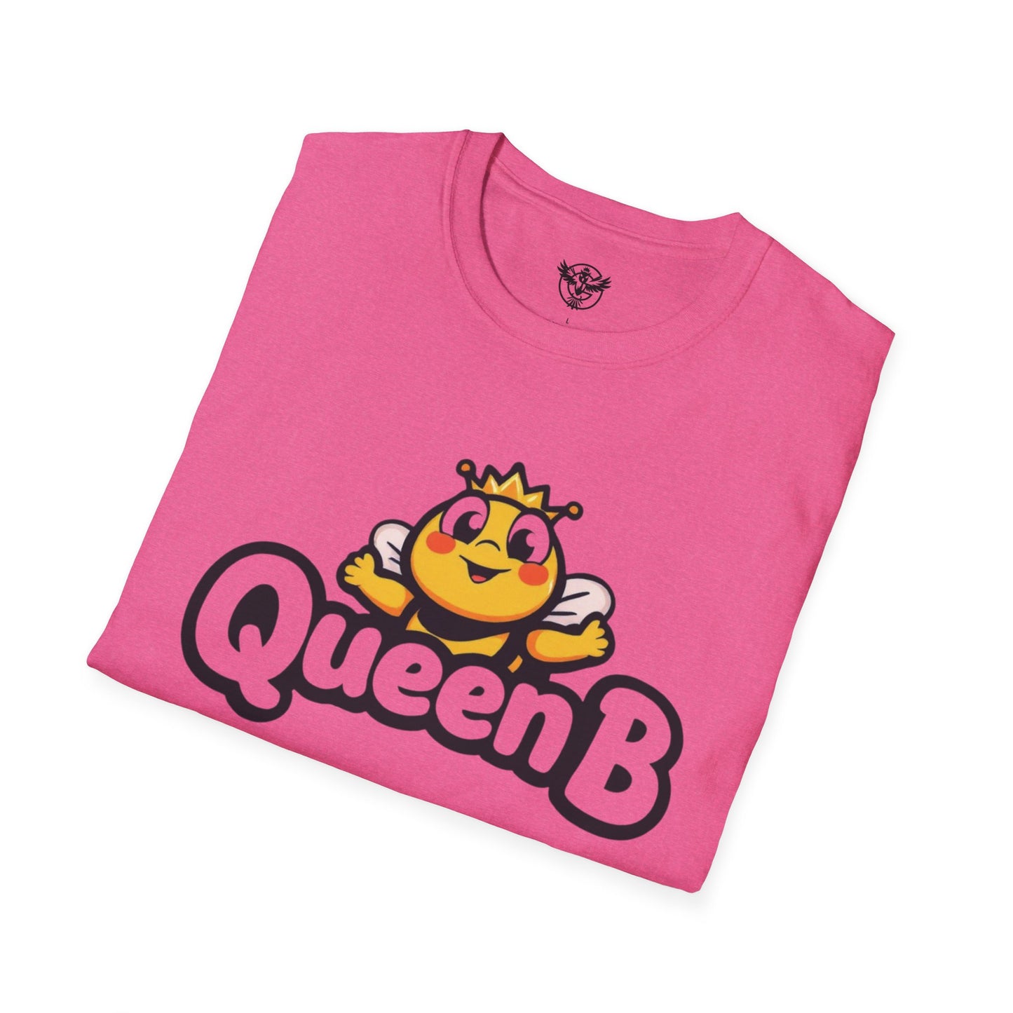 Queen B Unisex Softstyle T-Shirt - Fun and Bright Graphic Tee for Bee Lovers