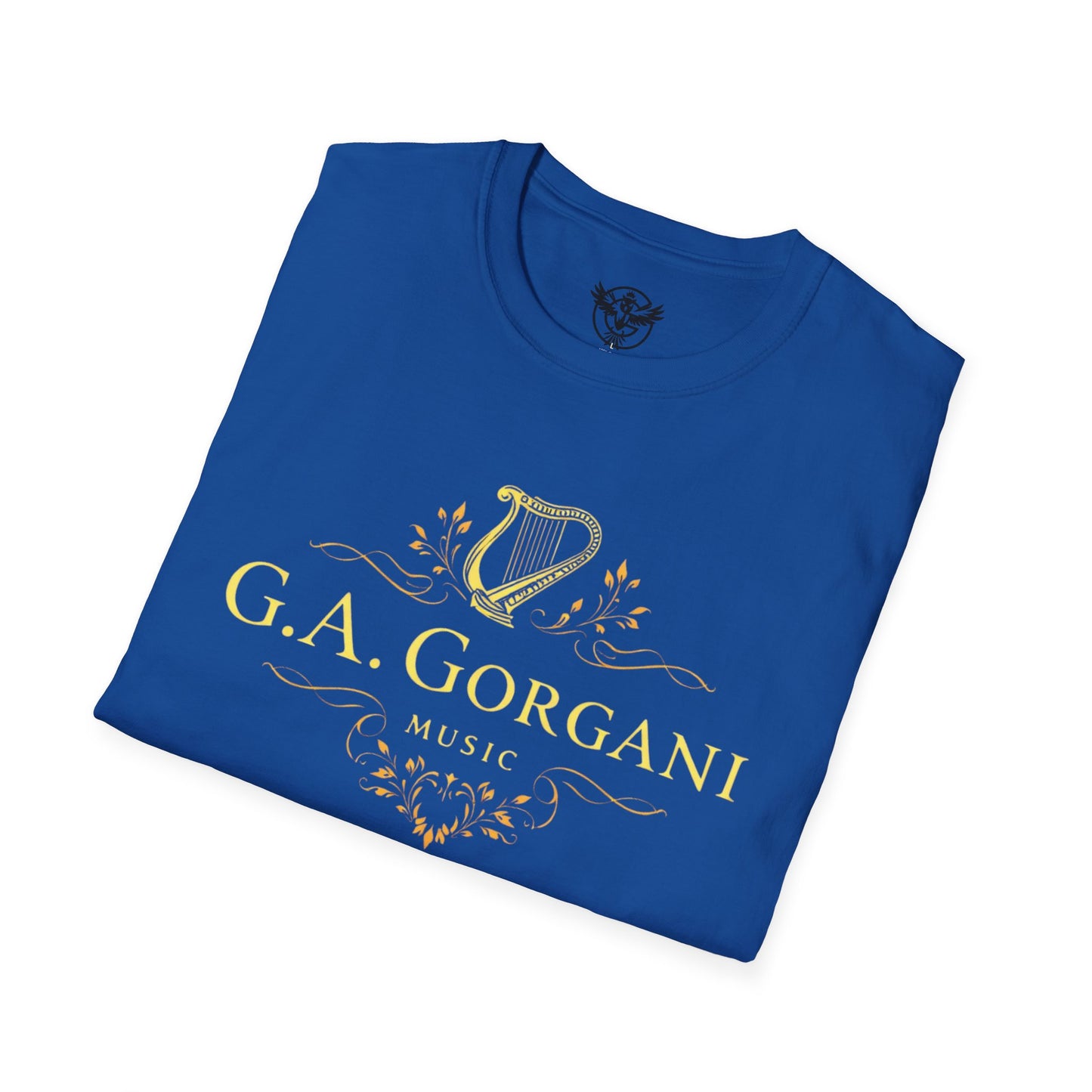G.A. Gorgani Music Unisex Softstyle T-Shirt – Elegant Musical Design for Music Lovers