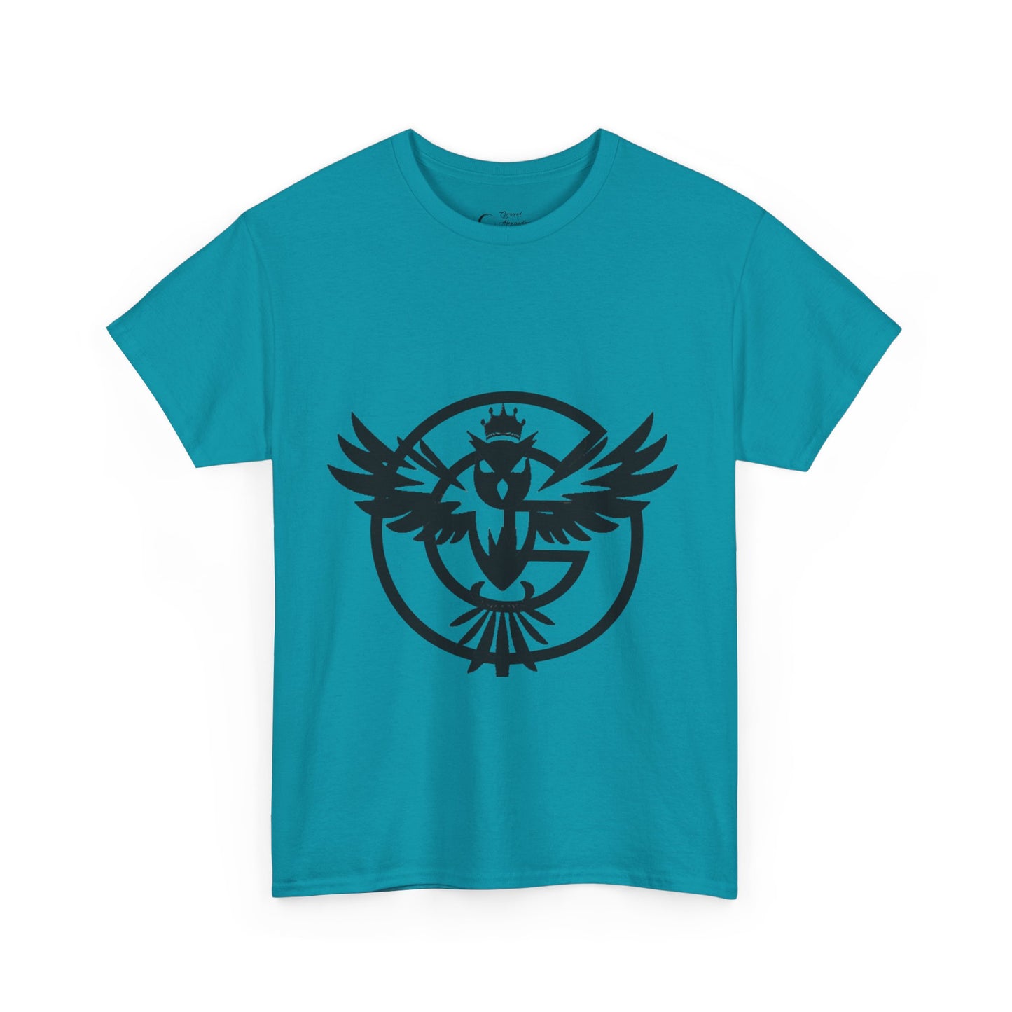 Gorgani Unisex Heavy Cotton Tee - Stylish Bird Graphic Tee for Casual Vibes
