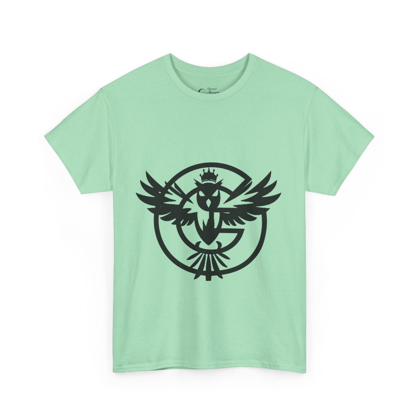 Gorgani Unisex Heavy Cotton Tee - Stylish Bird Graphic Tee for Casual Vibes