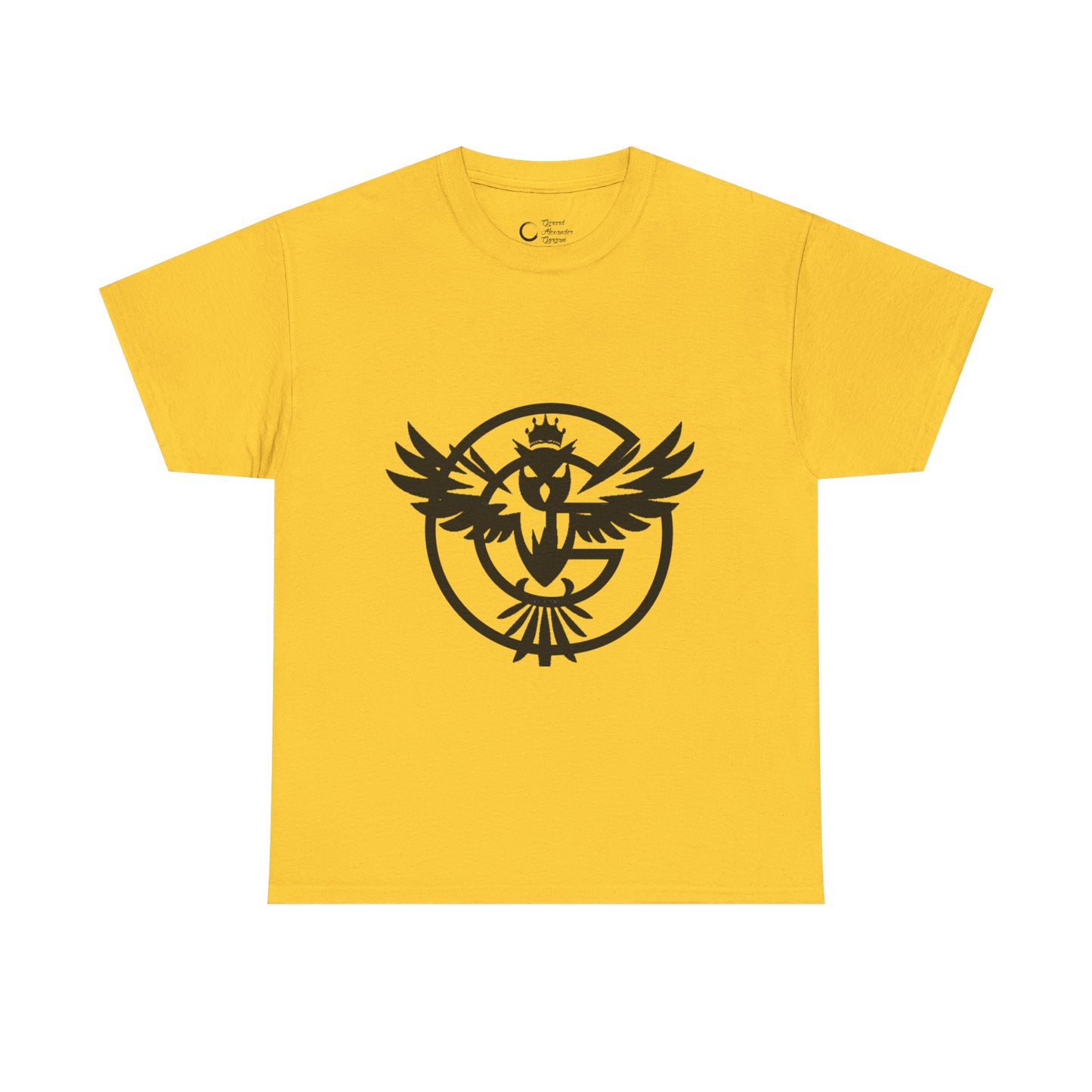 Gorgani Unisex Heavy Cotton Tee - Stylish Bird Graphic Tee for Casual Vibes