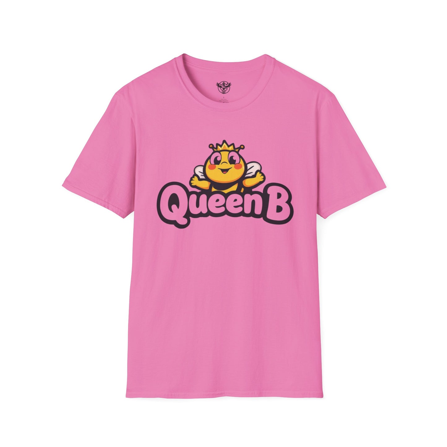 Queen B Unisex Softstyle T-Shirt - Fun and Bright Graphic Tee for Bee Lovers