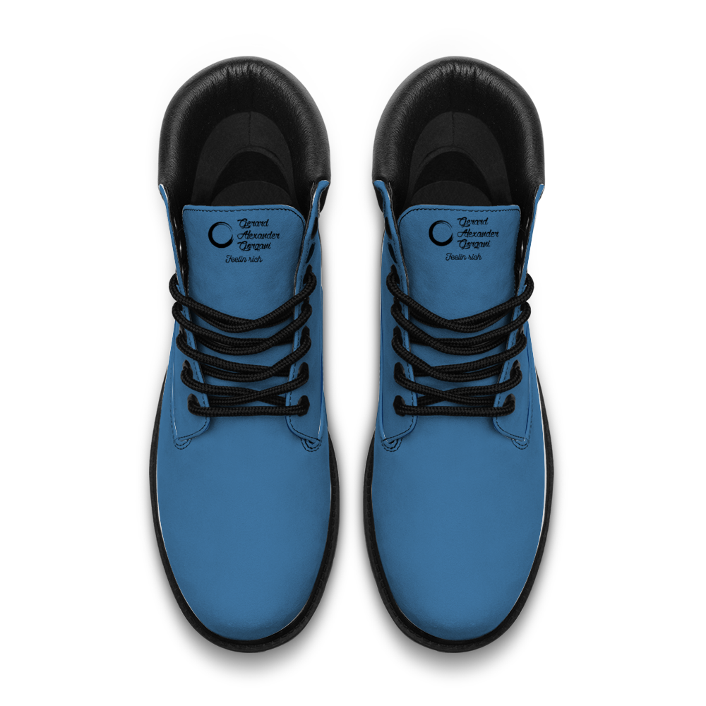 Gorgani steel blue Boots Round Toe Boots Fashion Boots
