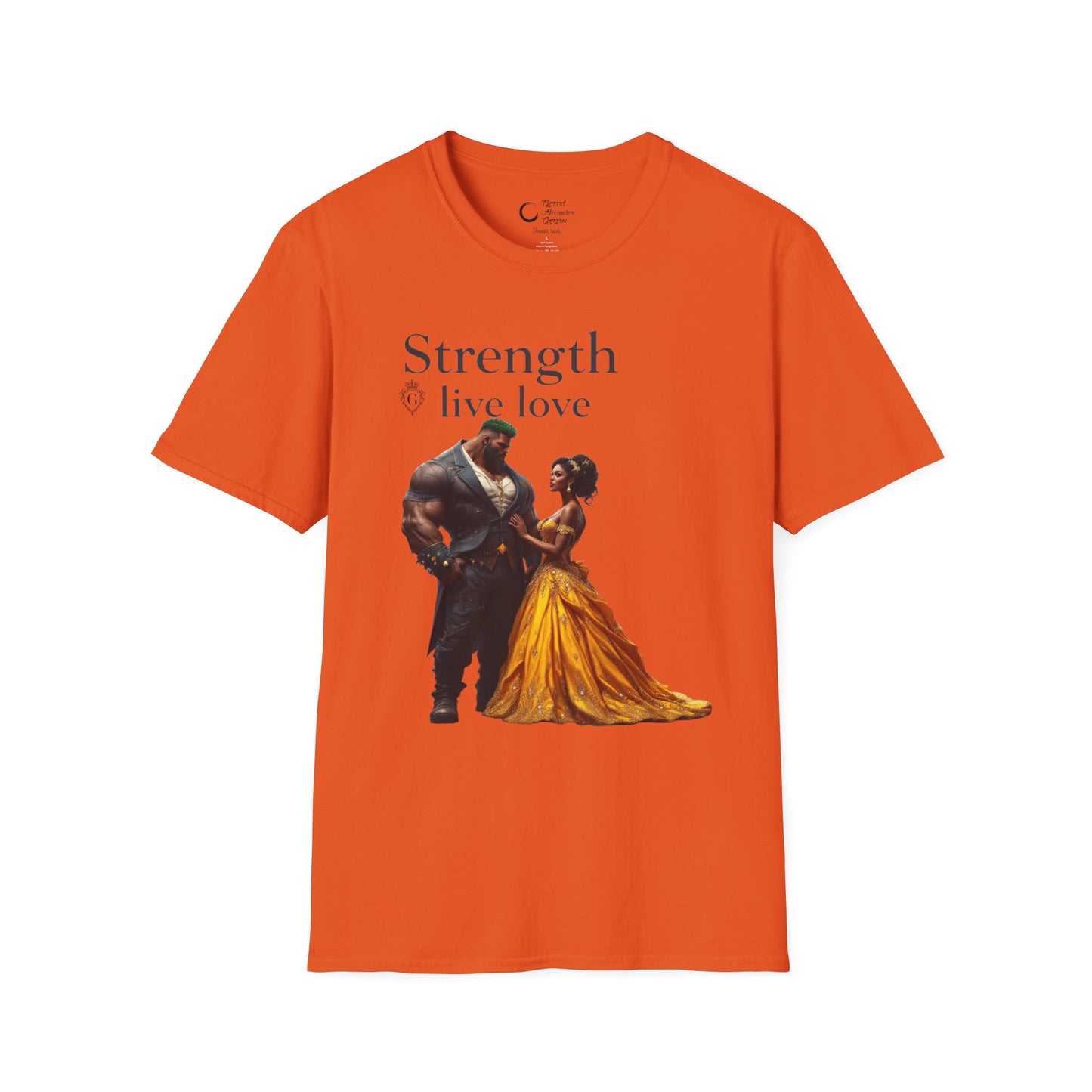 Strength Live Love by G.A.Gorganin Unisex Softstyle T-Shirt - Inspirational Graphic Tee