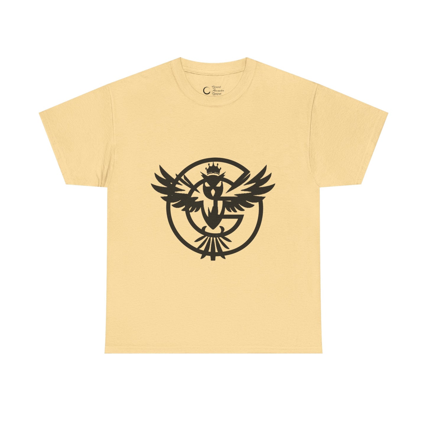 Gorgani Unisex Heavy Cotton Tee - Stylish Bird Graphic Tee for Casual Vibes