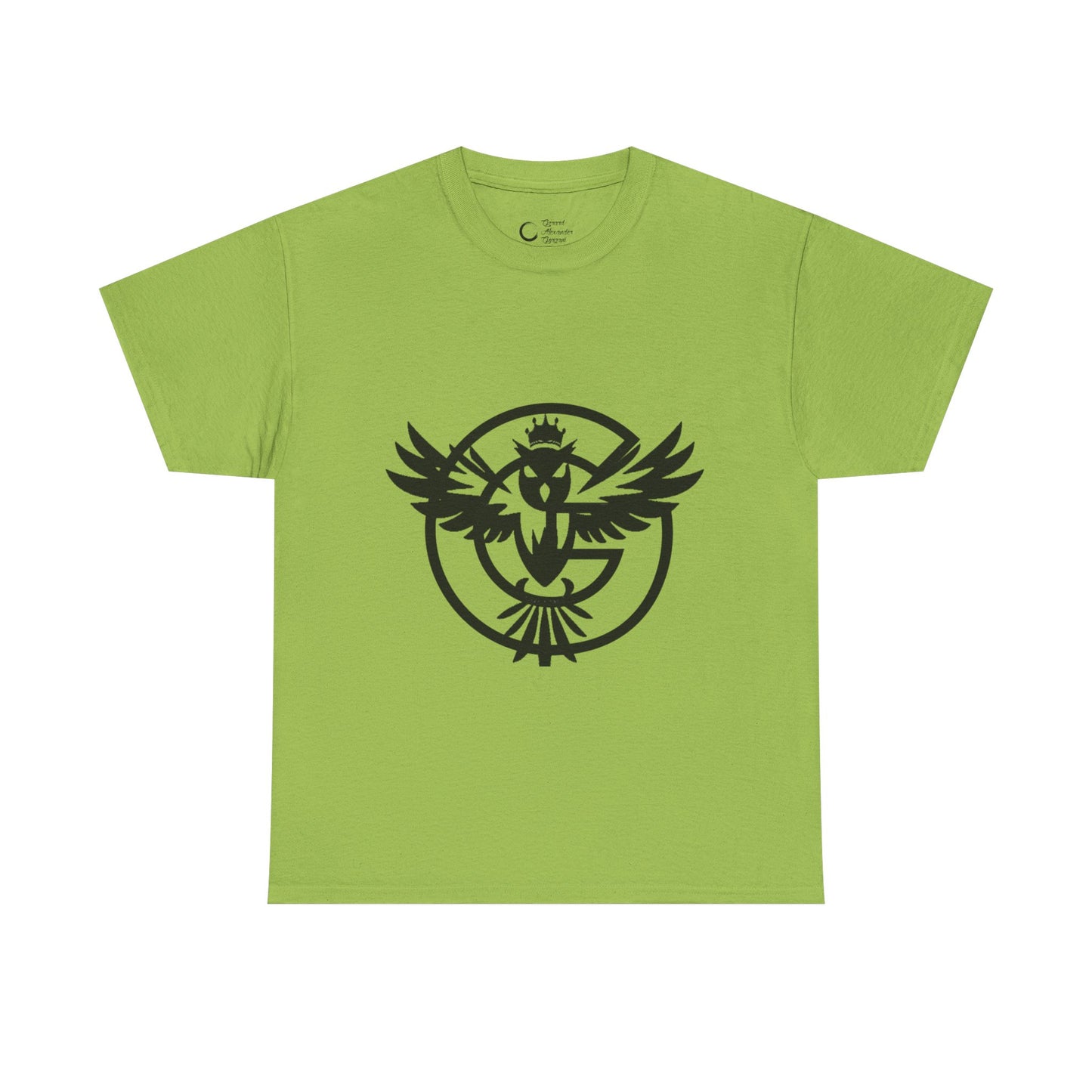 Gorgani Unisex Heavy Cotton Tee - Stylish Bird Graphic Tee for Casual Vibes