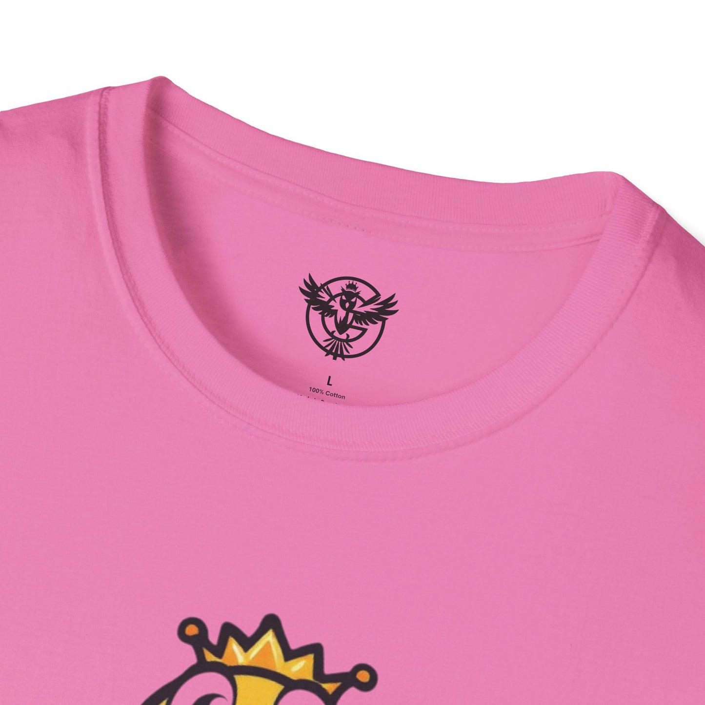 Queen B Unisex Softstyle T-Shirt - Fun and Bright Graphic Tee for Bee Lovers