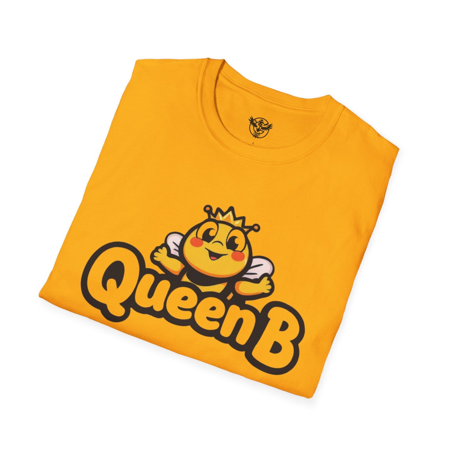 Queen B Unisex Softstyle T-Shirt - Fun and Bright Graphic Tee for Bee Lovers