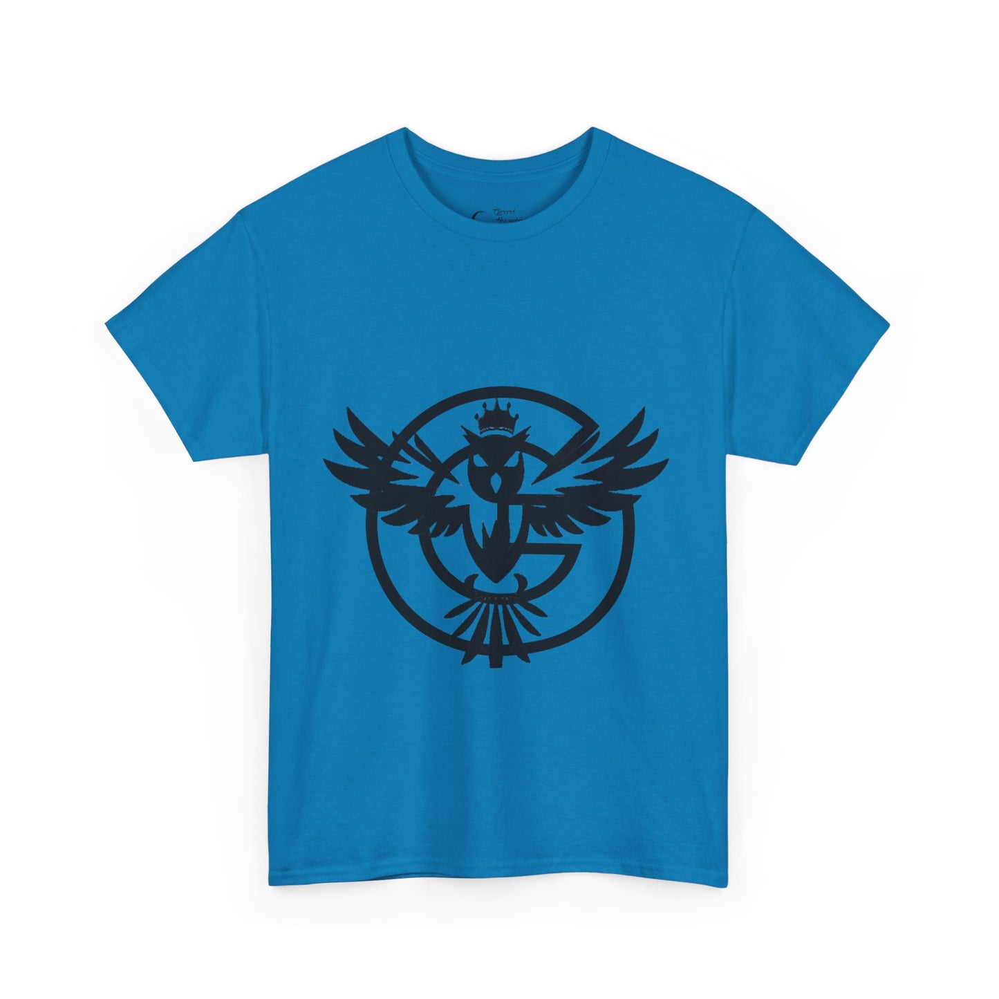Gorgani Unisex Heavy Cotton Tee - Stylish Bird Graphic Tee for Casual Vibes