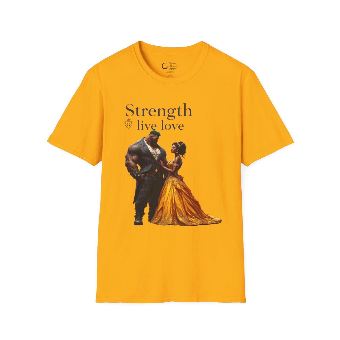 Strength Live Love by G.A.Gorganin Unisex Softstyle T-Shirt - Inspirational Graphic Tee