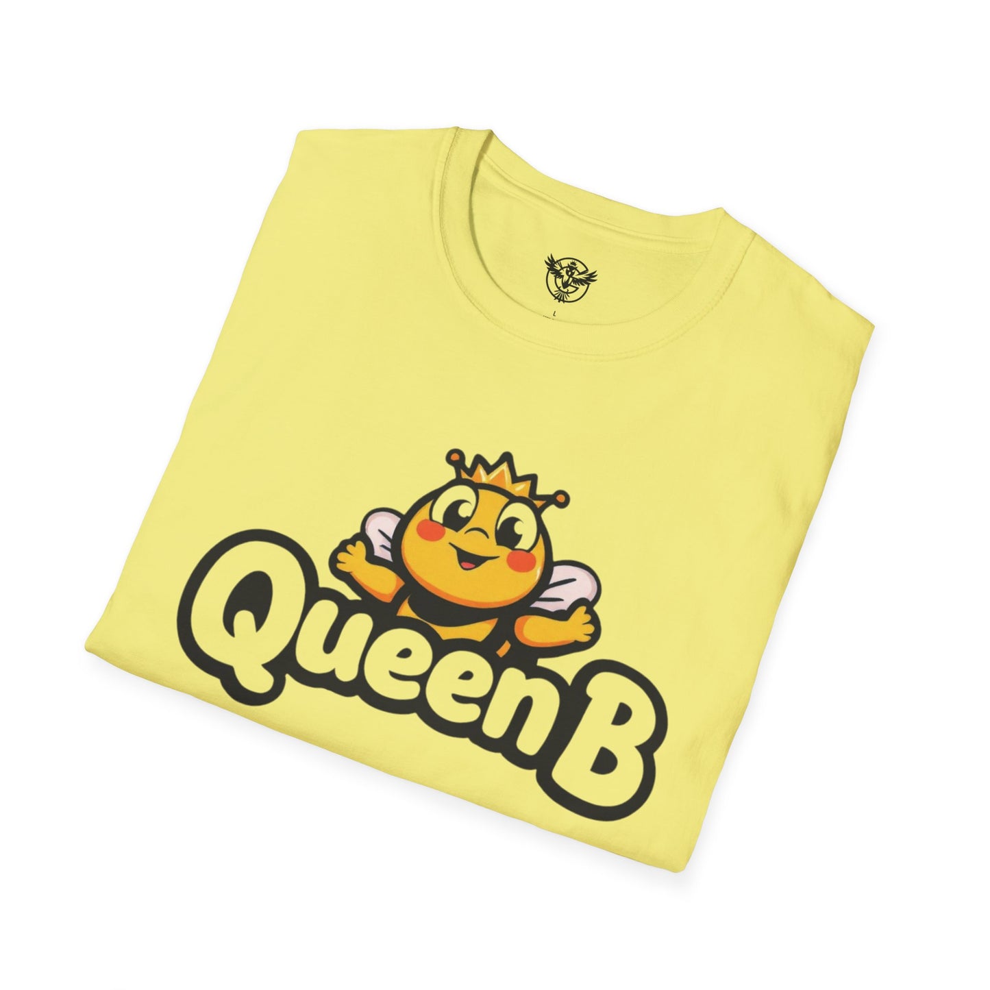 Queen B Unisex Softstyle T-Shirt - Fun and Bright Graphic Tee for Bee Lovers