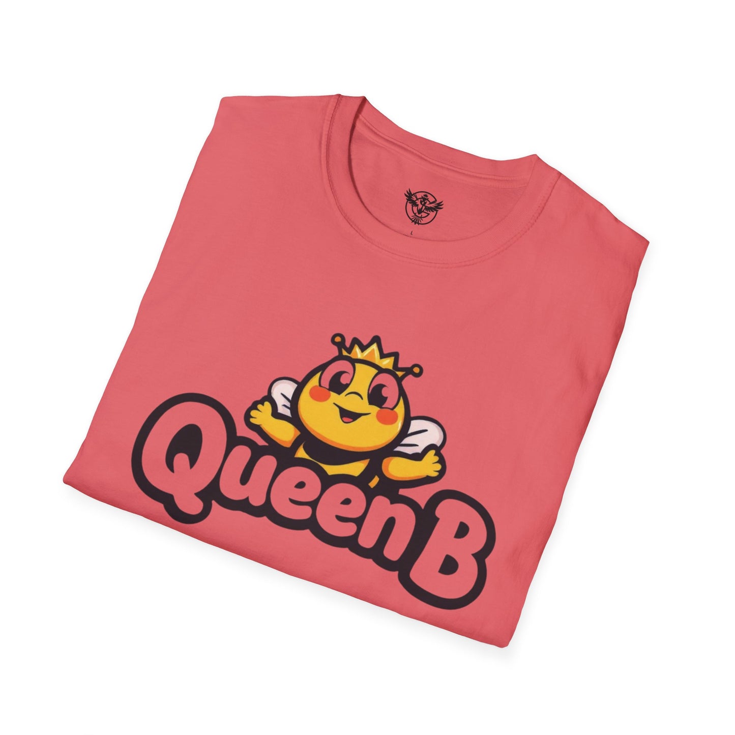 Queen B Unisex Softstyle T-Shirt - Fun and Bright Graphic Tee for Bee Lovers