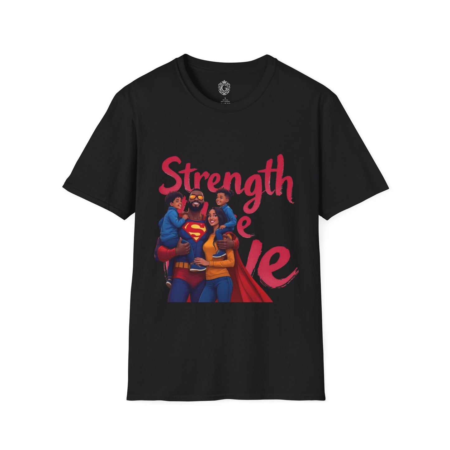Superhero Family Strength Unisex Softstyle T-Shirt