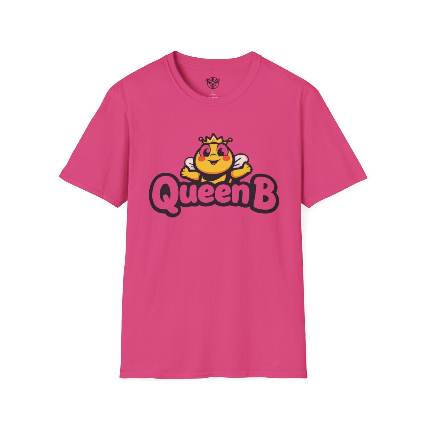Queen B Unisex Softstyle T-Shirt - Fun and Bright Graphic Tee for Bee Lovers