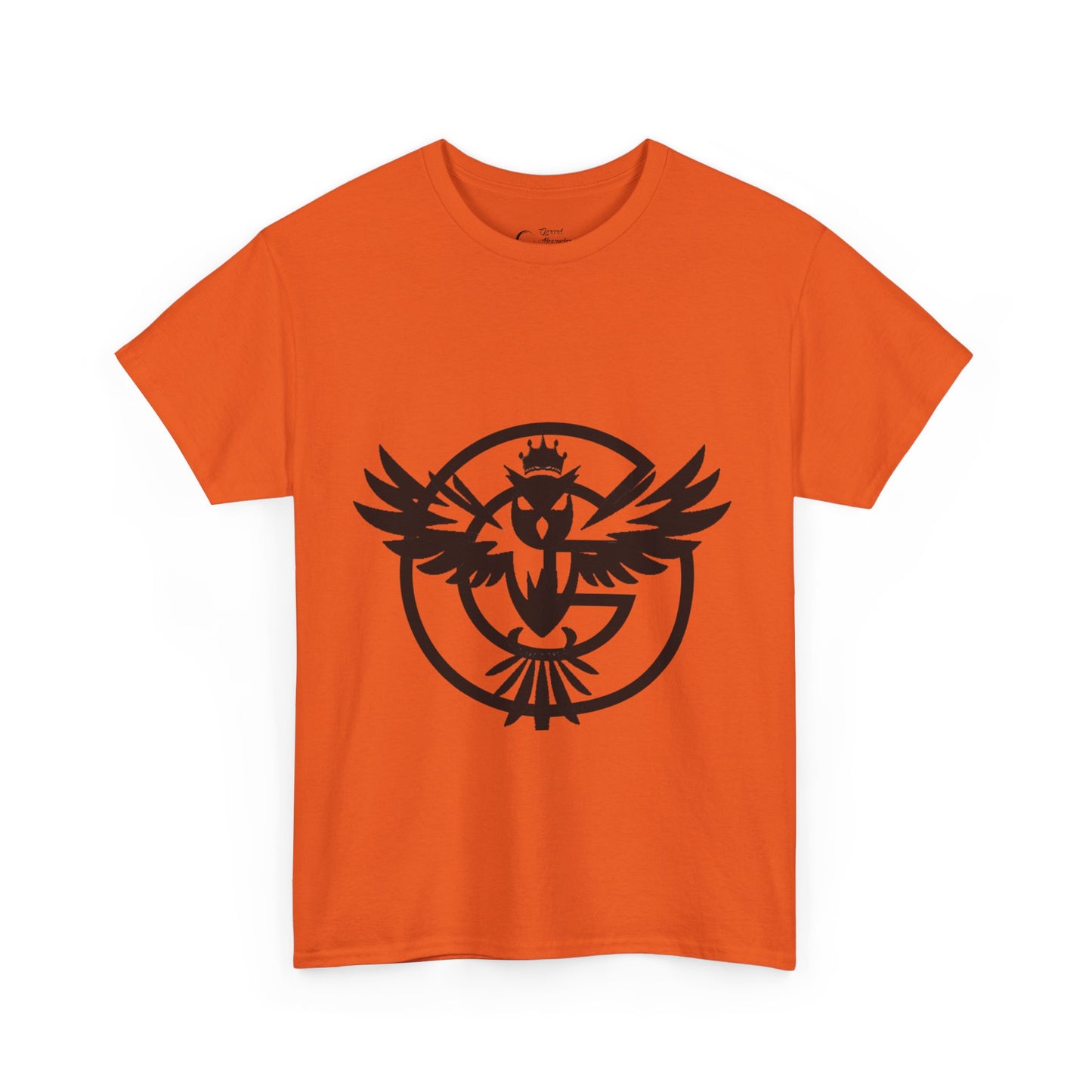 Gorgani Unisex Heavy Cotton Tee - Stylish Bird Graphic Tee for Casual Vibes