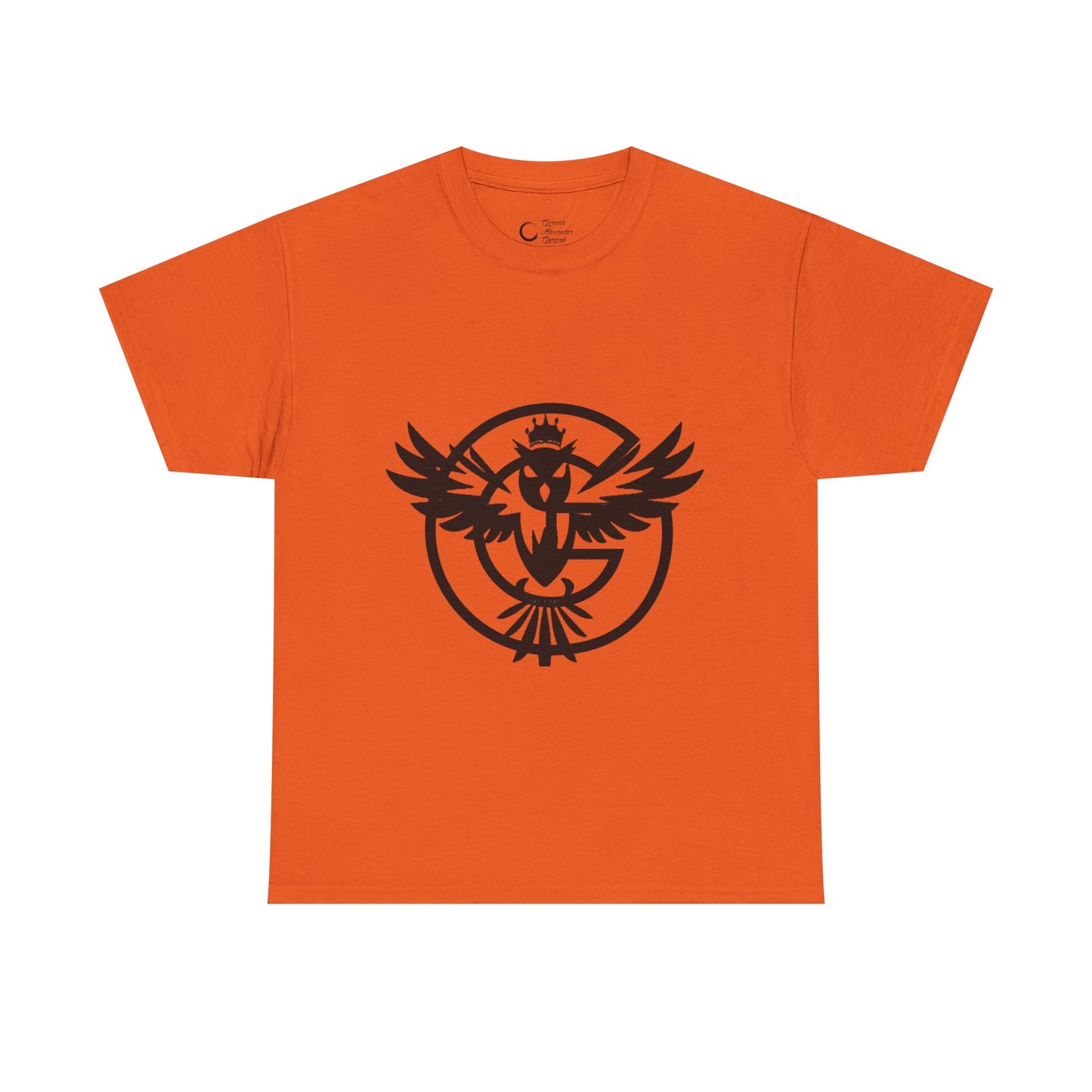 Gorgani Unisex Heavy Cotton Tee - Stylish Bird Graphic Tee for Casual Vibes