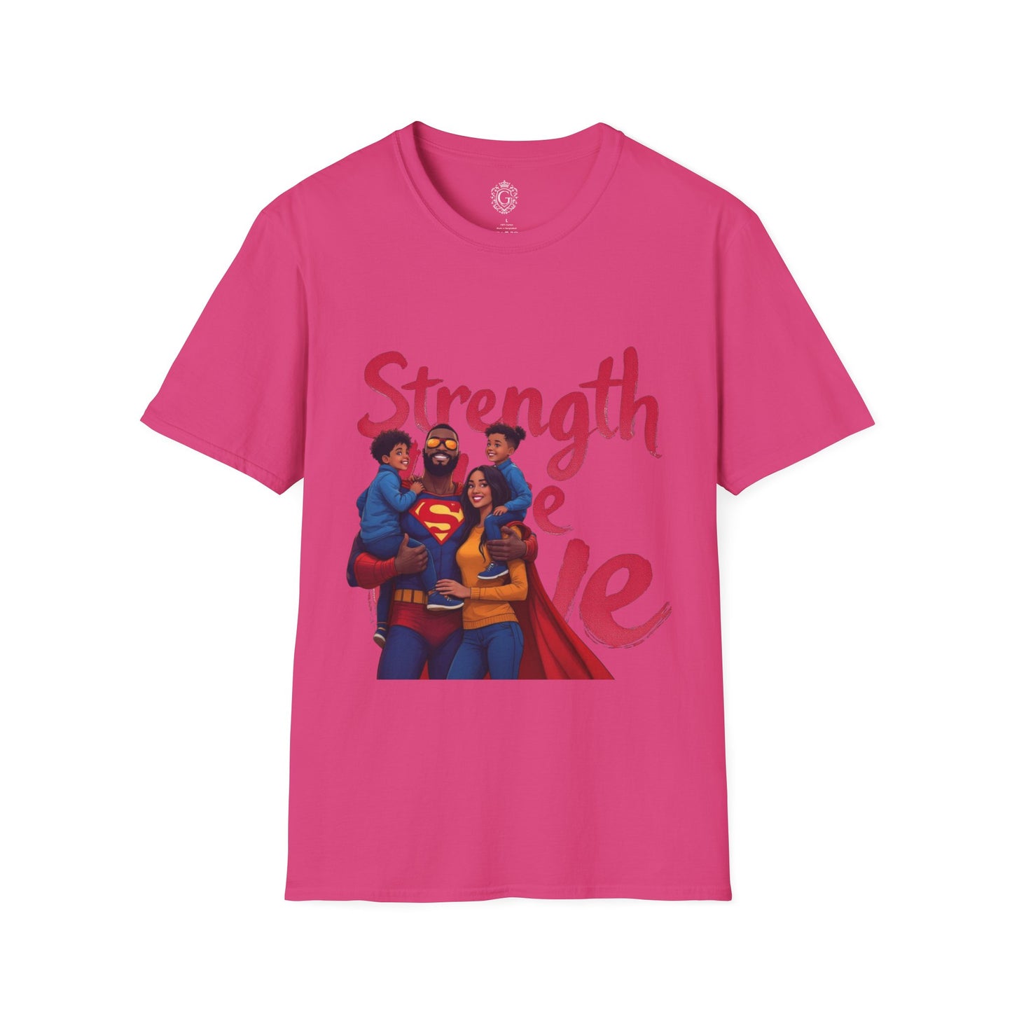 Superhero Family Strength Unisex Softstyle T-Shirt