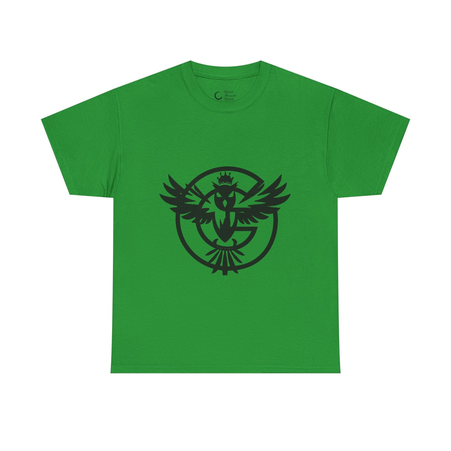 Gorgani Unisex Heavy Cotton Tee - Stylish Bird Graphic Tee for Casual Vibes