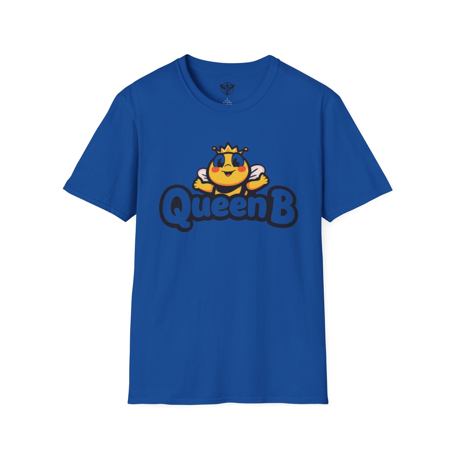 Queen B Unisex Softstyle T-Shirt - Fun and Bright Graphic Tee for Bee Lovers