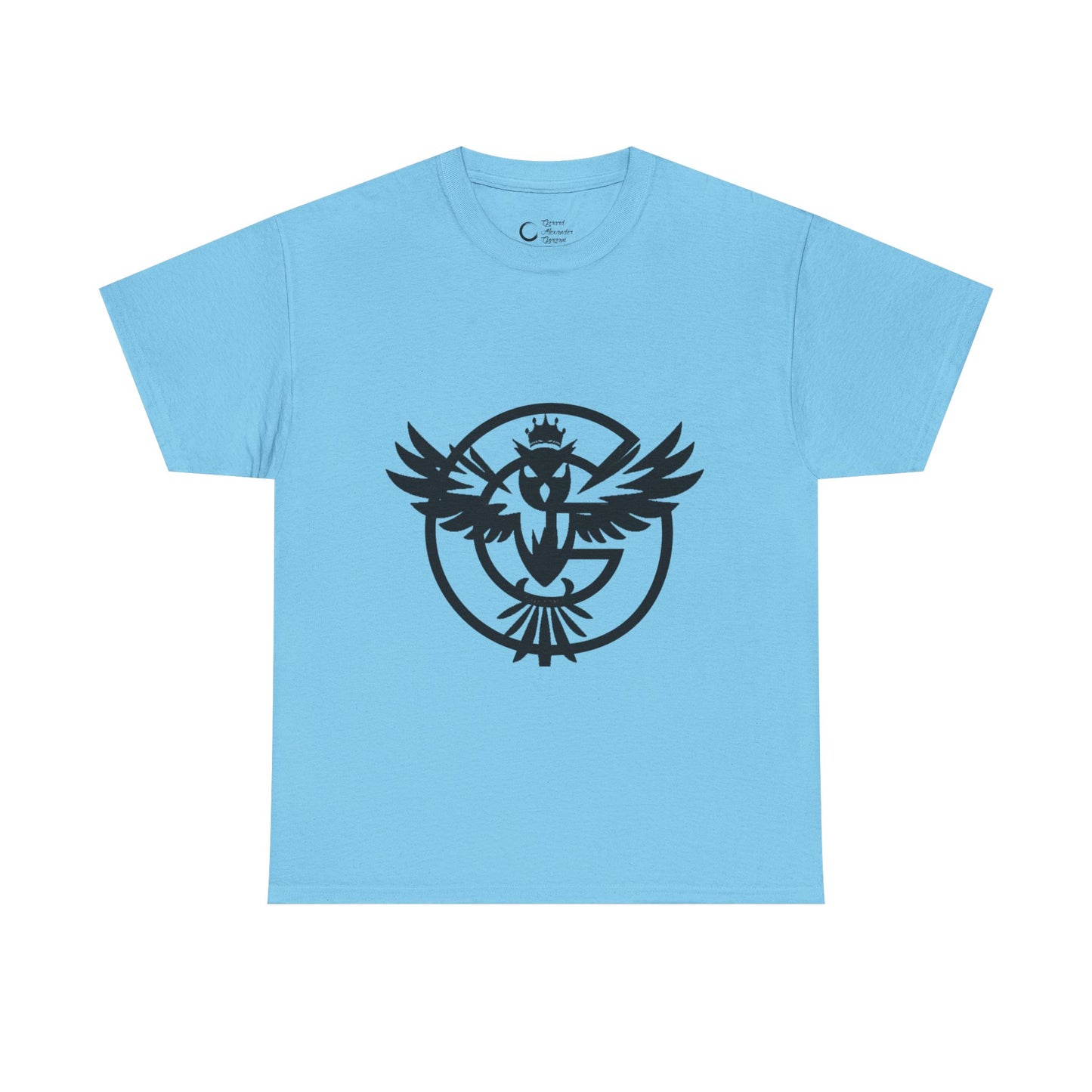 Gorgani Unisex Heavy Cotton Tee - Stylish Bird Graphic Tee for Casual Vibes
