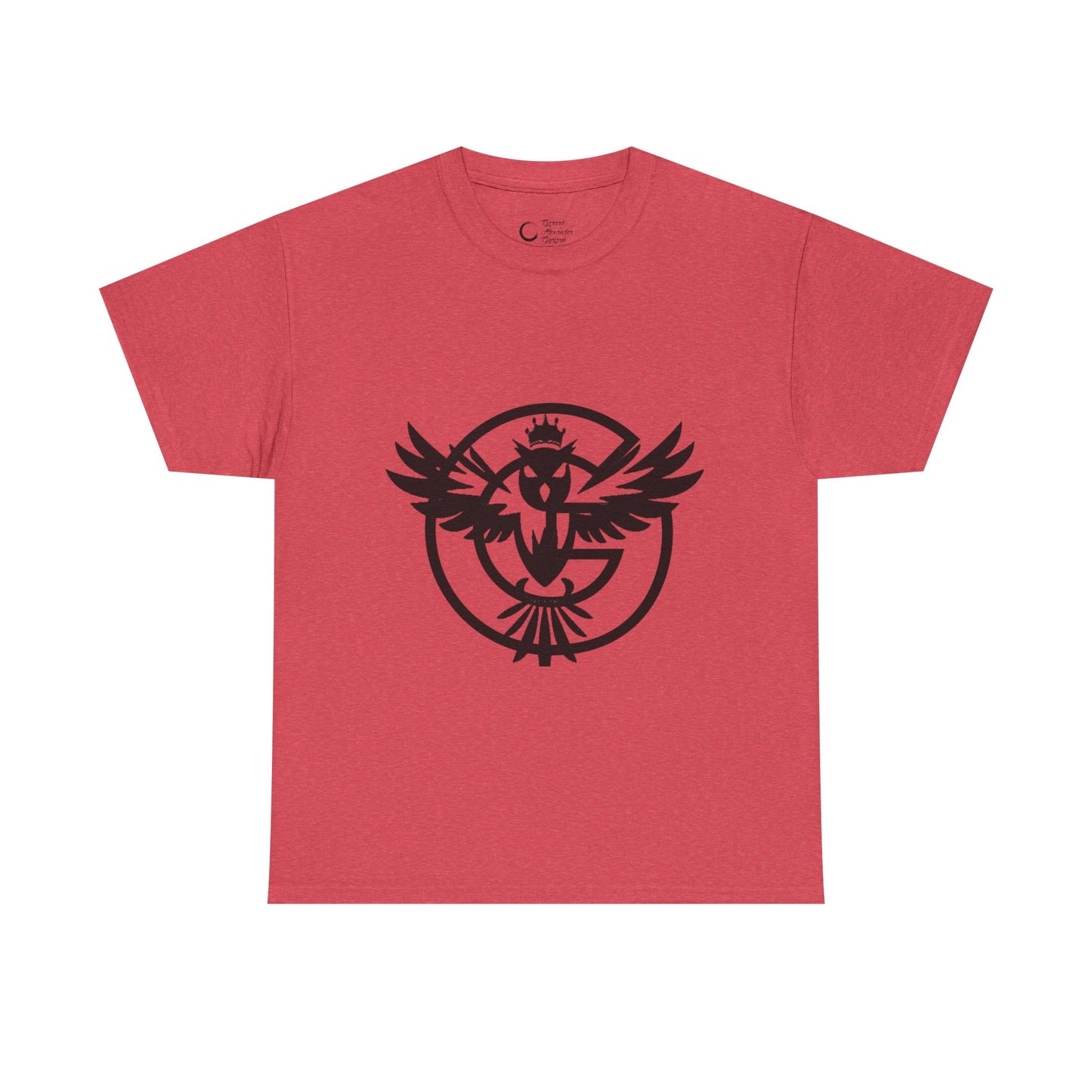 Gorgani Unisex Heavy Cotton Tee - Stylish Bird Graphic Tee for Casual Vibes