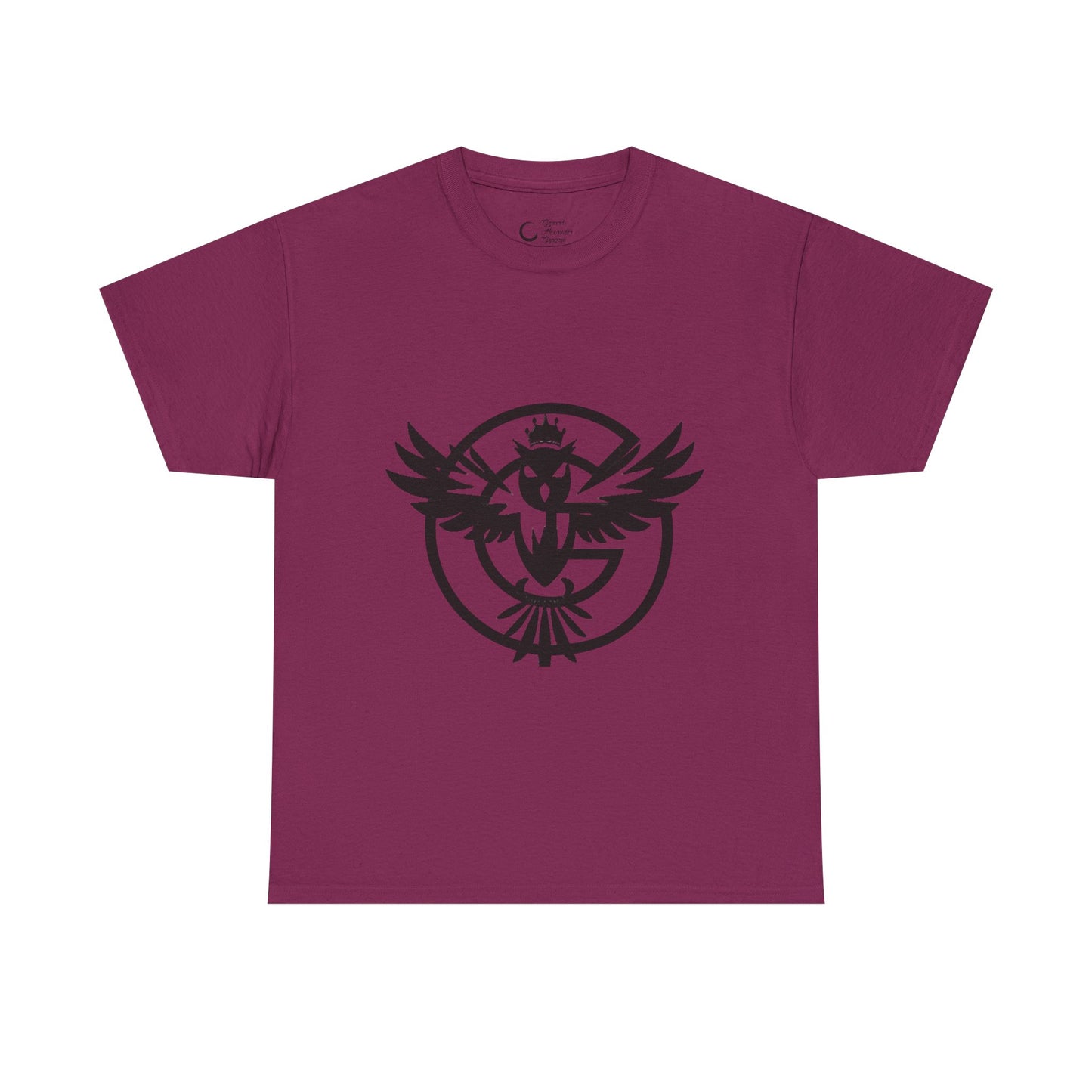 Gorgani Unisex Heavy Cotton Tee - Stylish Bird Graphic Tee for Casual Vibes