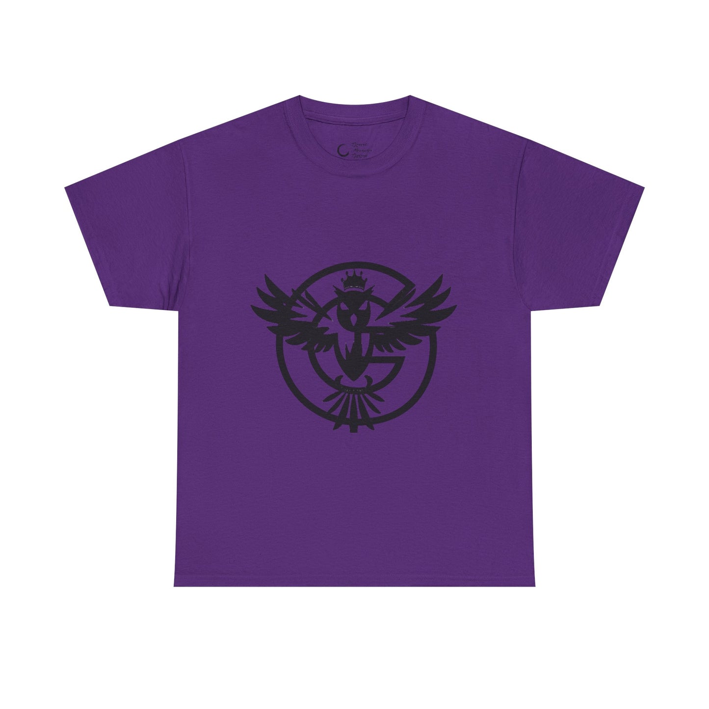 Gorgani Unisex Heavy Cotton Tee - Stylish Bird Graphic Tee for Casual Vibes
