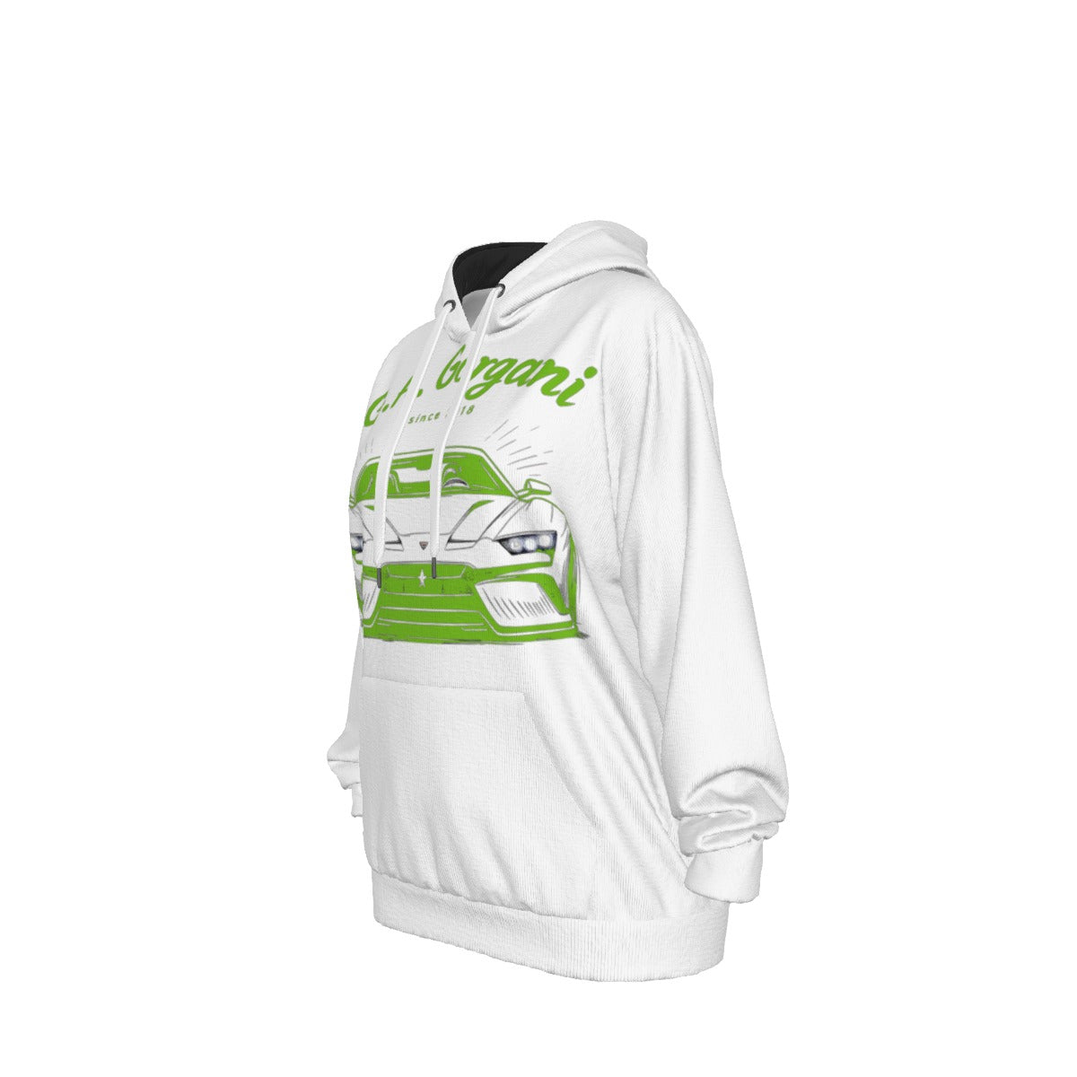 Gorgani luxury car lime Unisex Pullover Hoodie | 310GSM Cotton