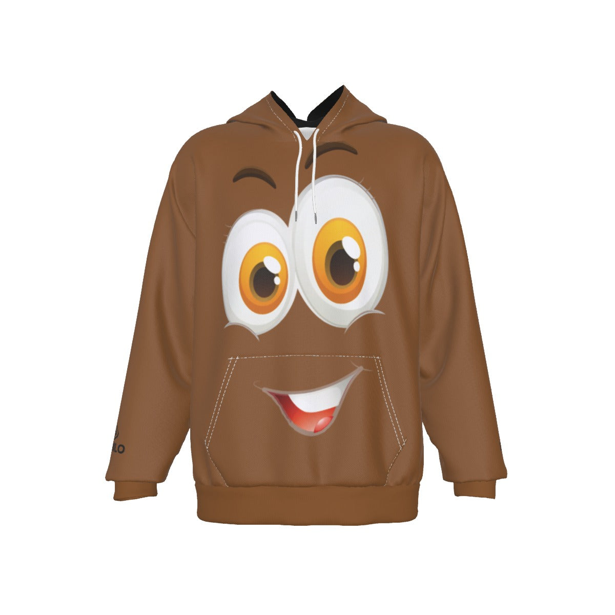 demilo smiley face Men's Heavy Fleece Raglan Hoodie