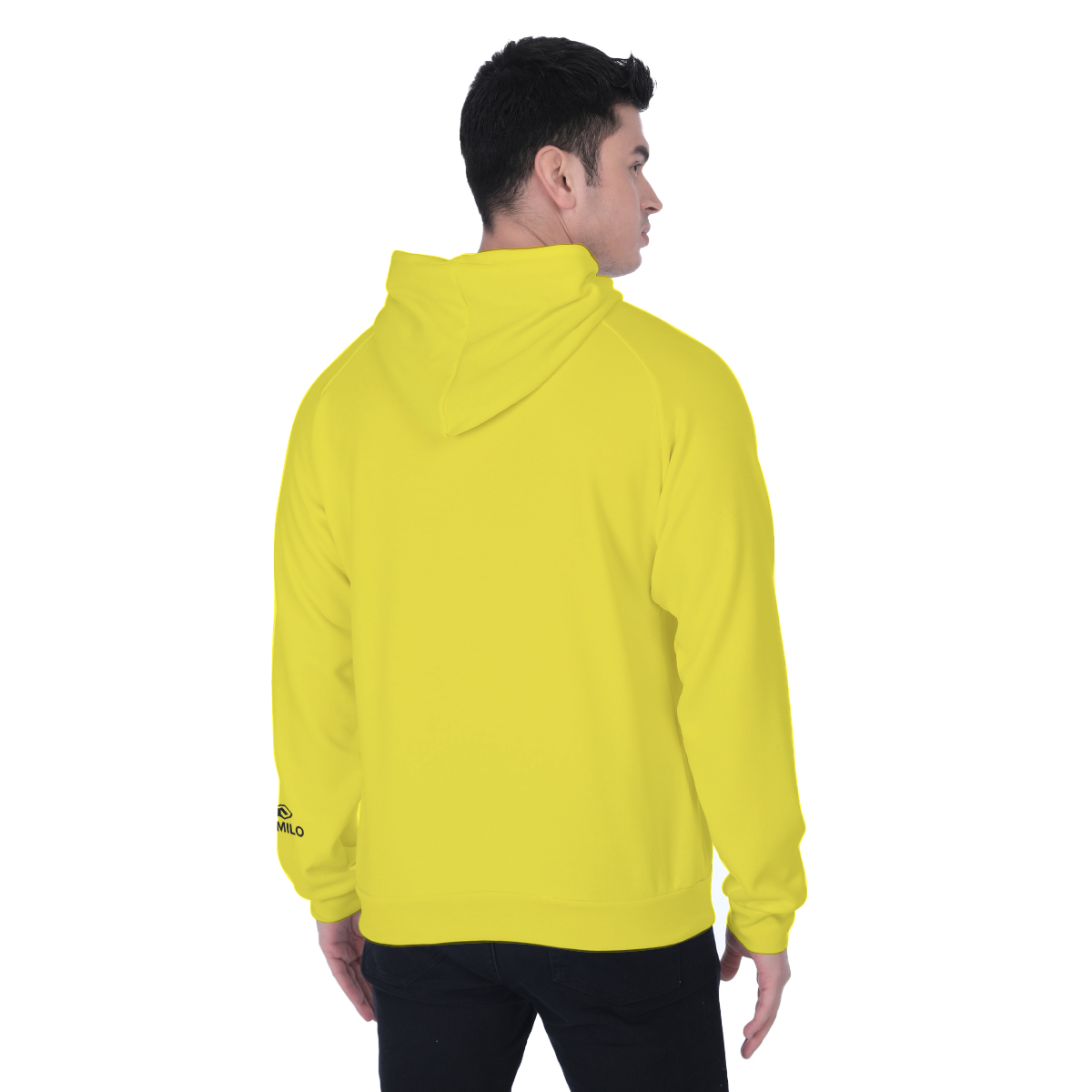 demilo smiley face Men's Heavy Fleece Raglan Hoodie