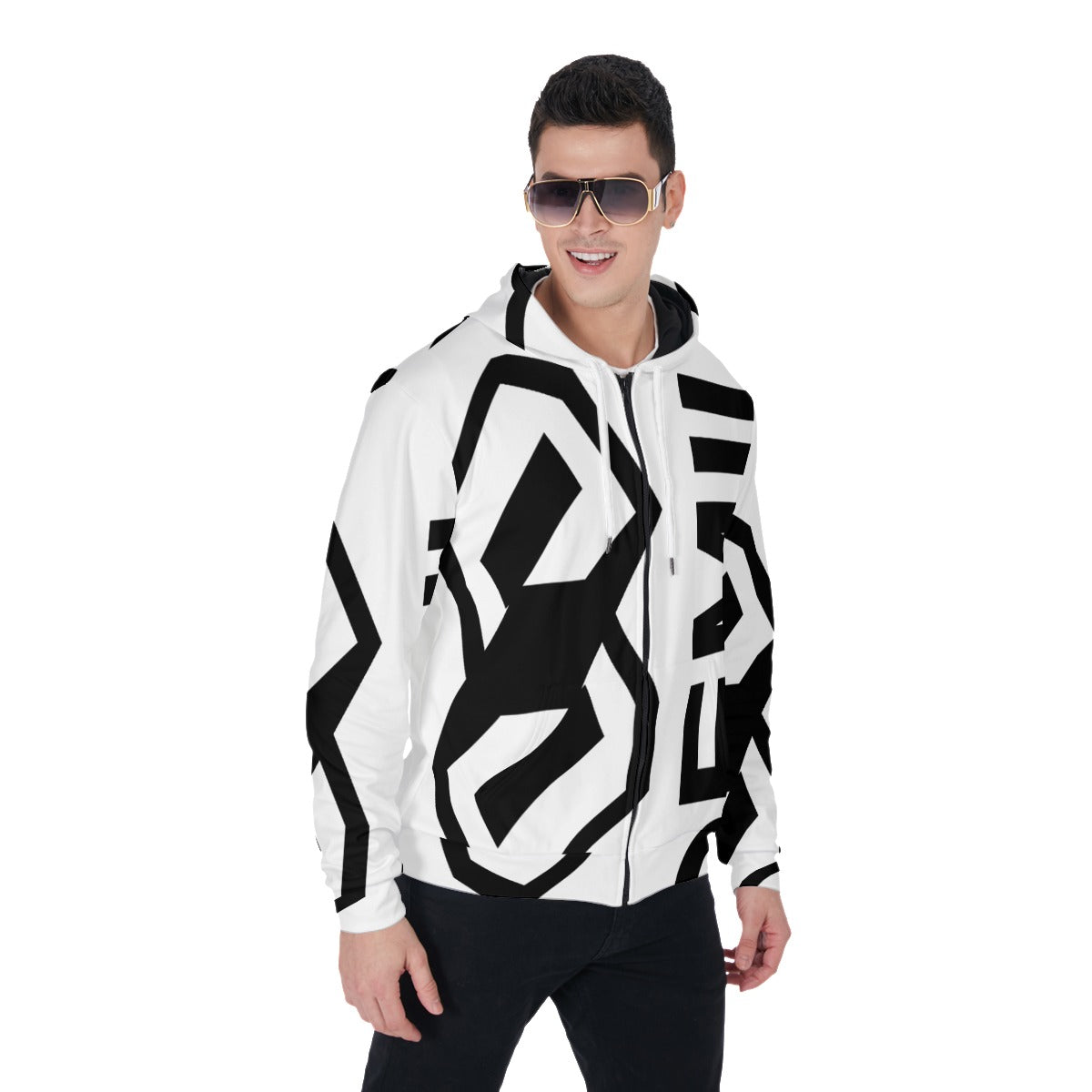 Demilo by Gorgani logo Zip Up Hoodie With Pocket
