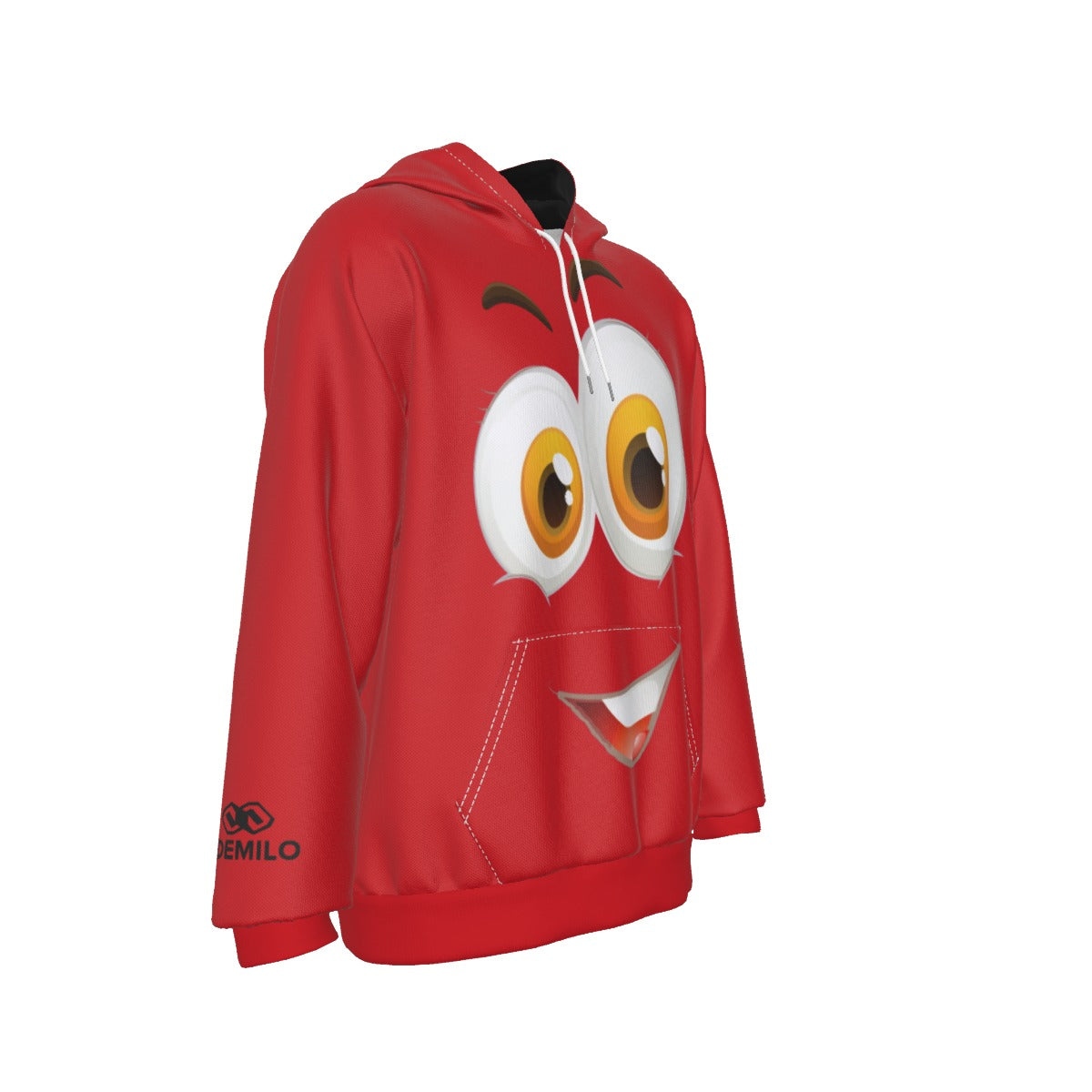 demilo smiley face Men's Heavy Fleece Raglan Hoodie