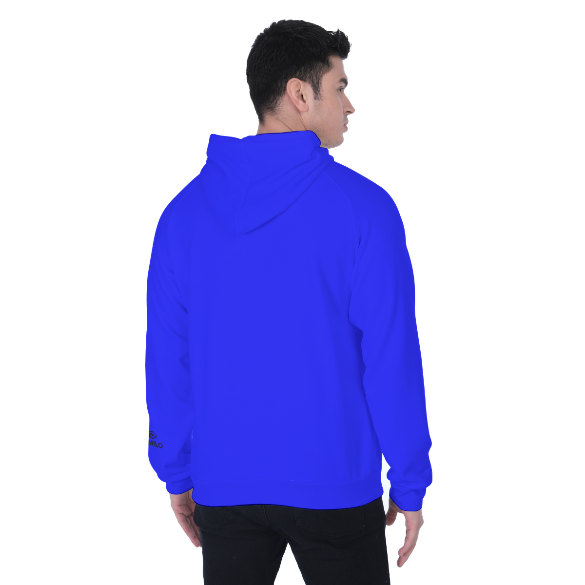 demilo smiley face Men's Heavy Fleece Raglan Hoodie