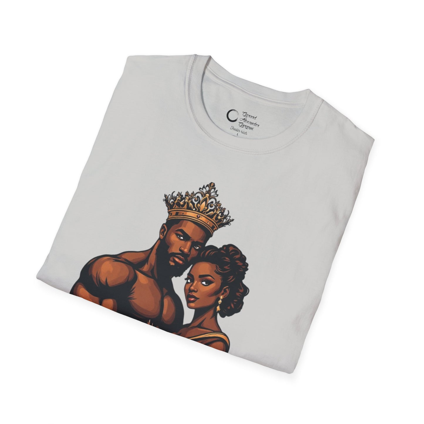 Strength Life Love by G.A.Gorgani Unisex Softstyle T-Shirt - Empowering Couple Graphic Tee
