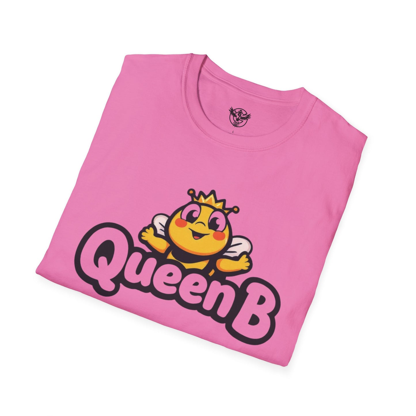 Queen B Unisex Softstyle T-Shirt - Fun and Bright Graphic Tee for Bee Lovers