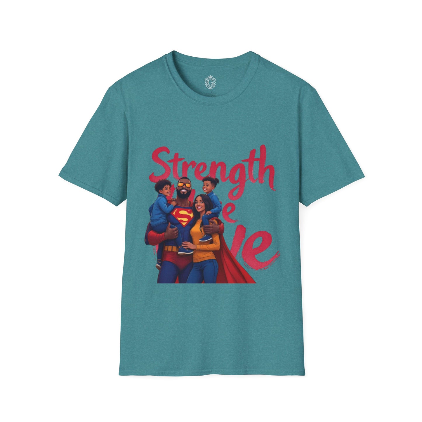 Superhero Family Strength Unisex Softstyle T-Shirt