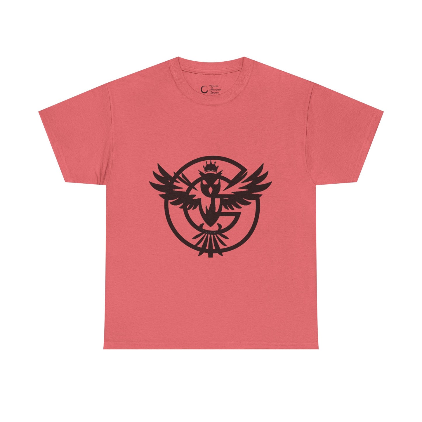Gorgani Unisex Heavy Cotton Tee - Stylish Bird Graphic Tee for Casual Vibes