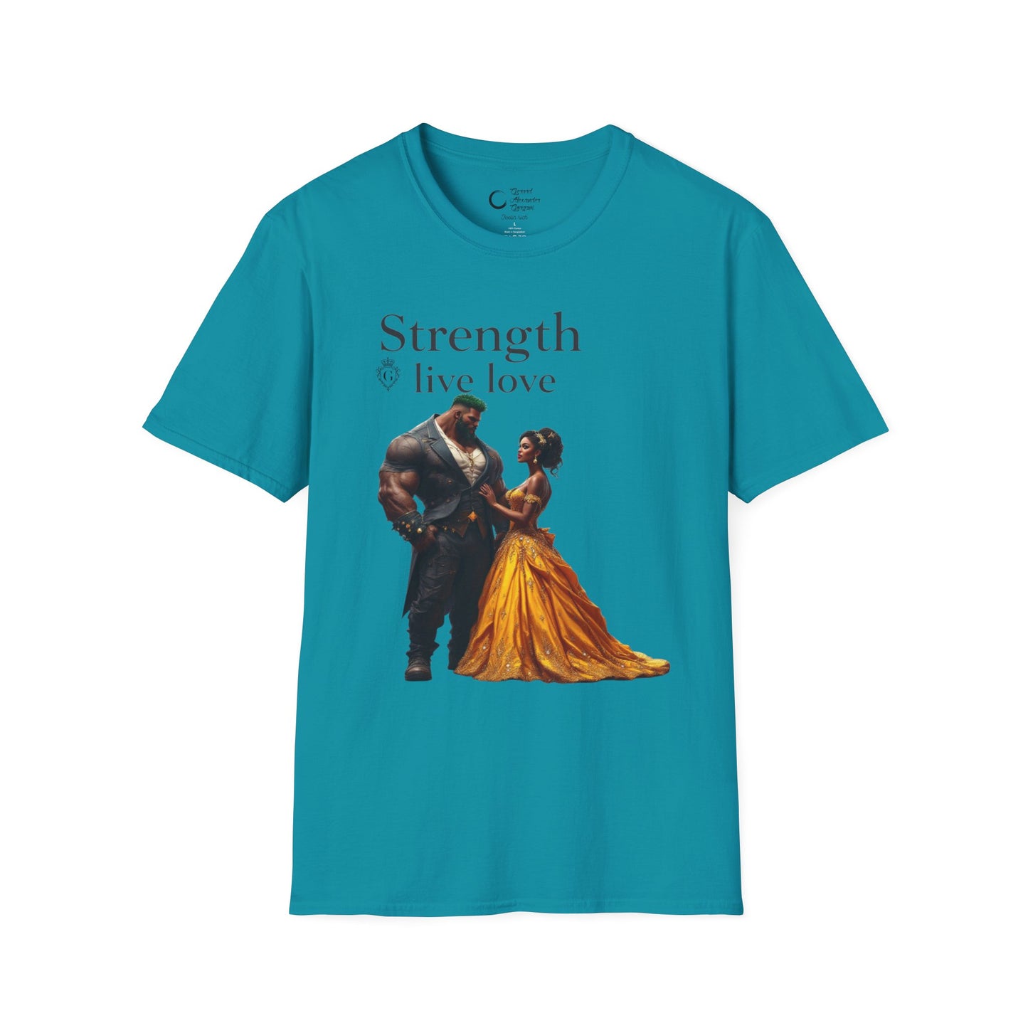 Strength Live Love by G.A.Gorganin Unisex Softstyle T-Shirt - Inspirational Graphic Tee