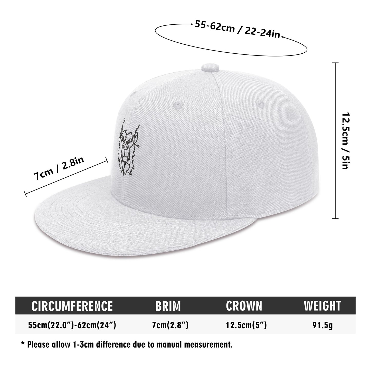 Embroidered gorgani gorilla Hats