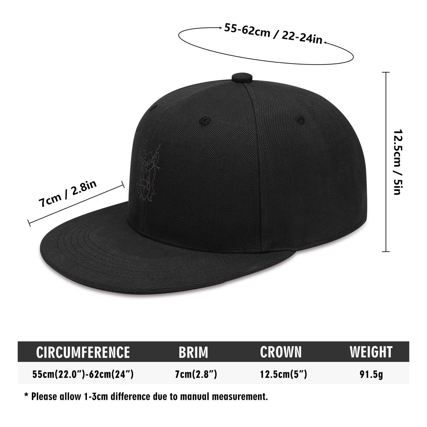 Embroidered gorgani gorilla Hats