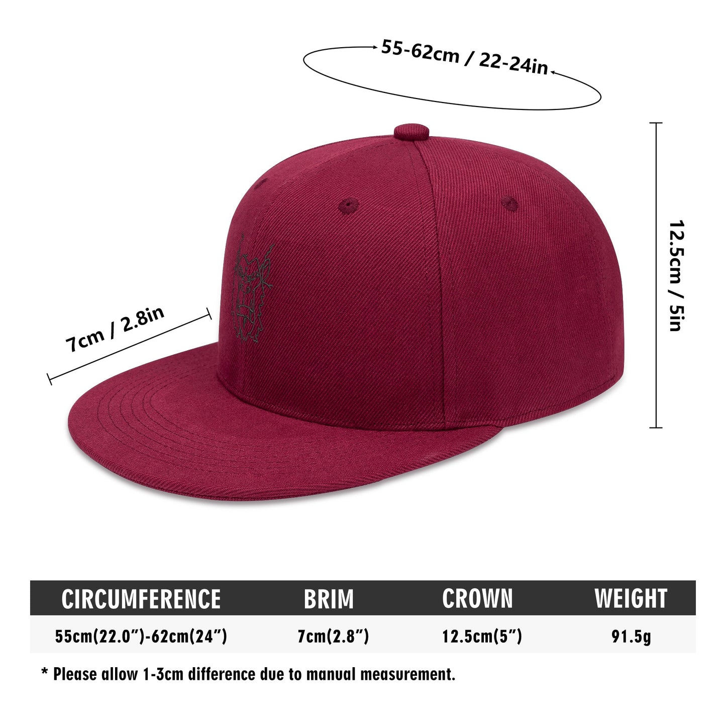 Embroidered gorgani gorilla Hats