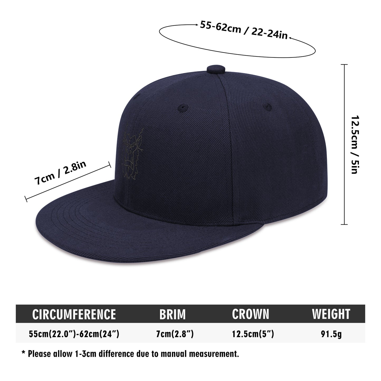 Embroidered gorgani gorilla Hats