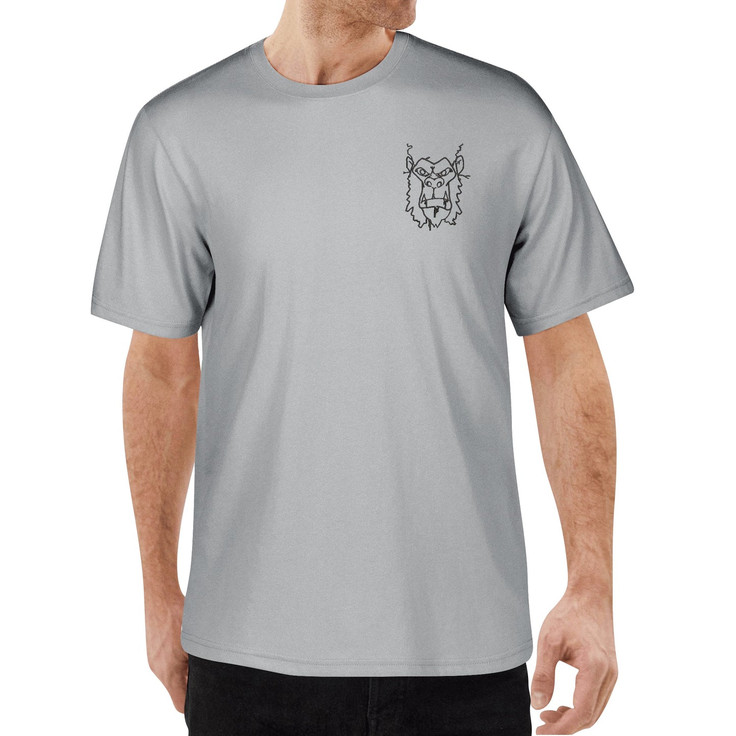 Gorgani Embroidered Mens Cotton T shirt (Chest Design)