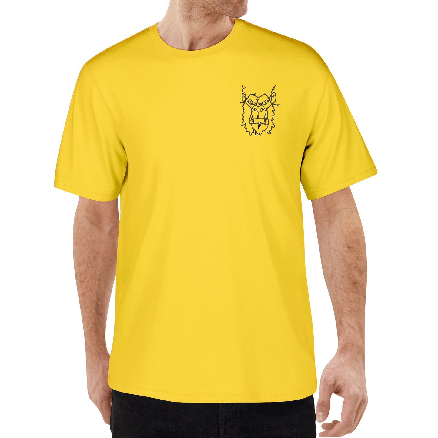 Gorgani Embroidered Mens Cotton T shirt (Chest Design)