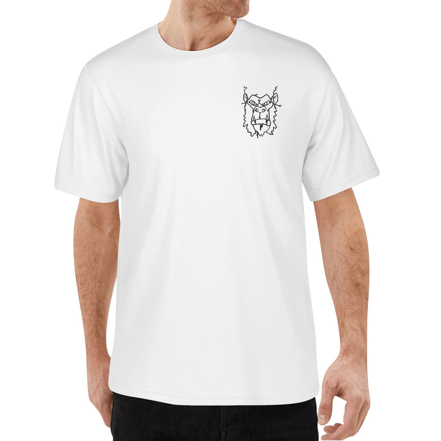 Gorgani Embroidered Mens Cotton T shirt (Chest Design)