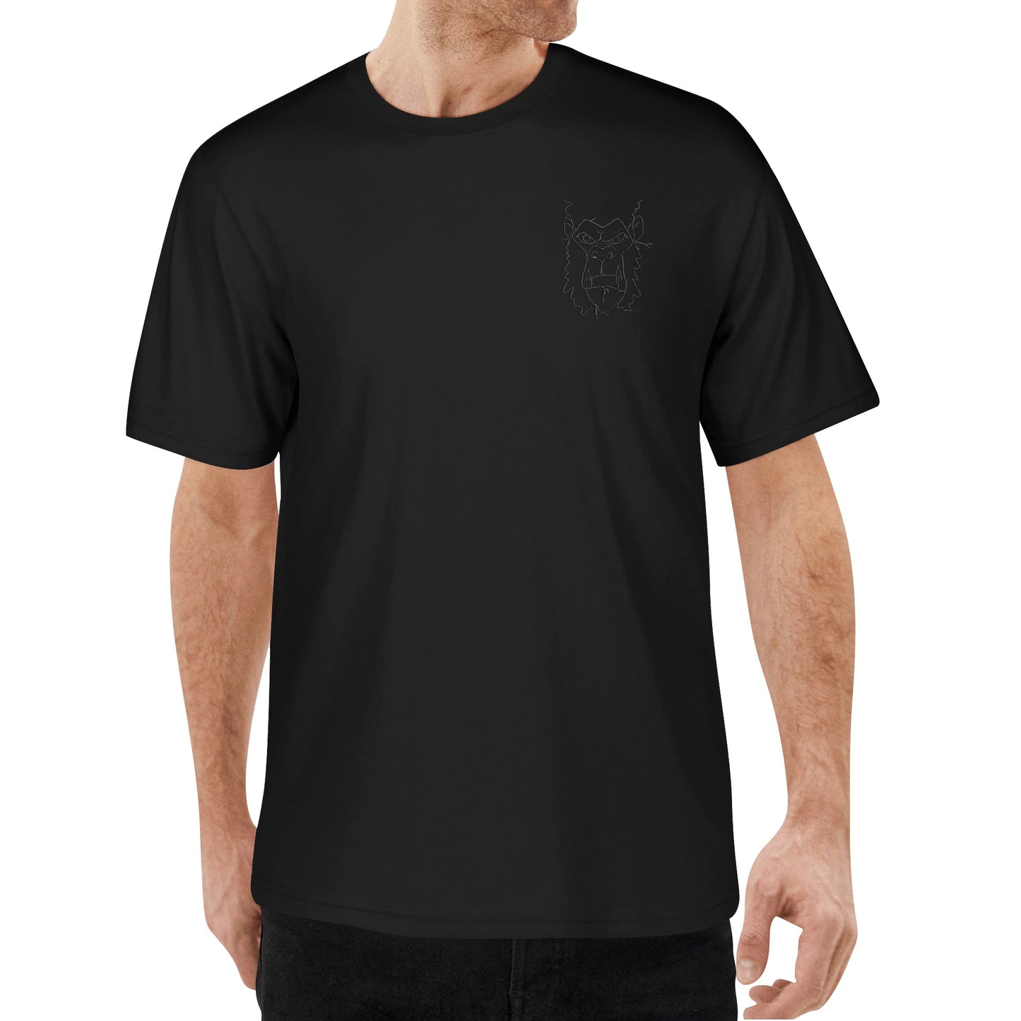 Gorgani Embroidered Mens Cotton T shirt (Chest Design)